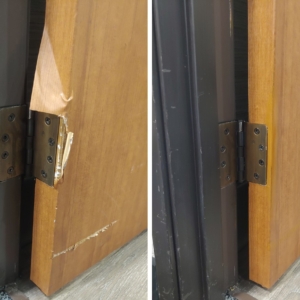 Vinyl Door Wrap Damage